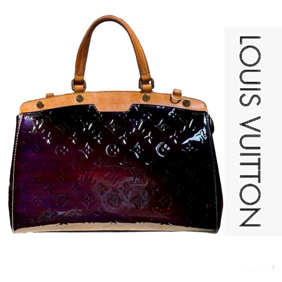 Louis Vuitton Handbags - SOLD! Authenticated Louis Vuitton Monogram Vernis Brea MM Handbag in Amarante